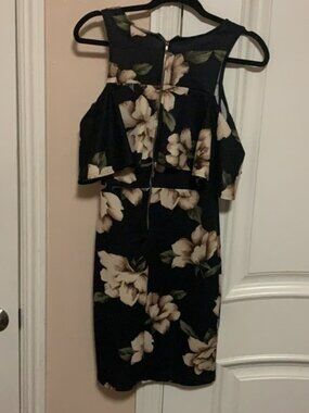Black floral dress